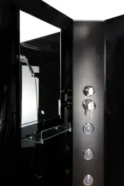 Душевая кабина Niagara Classic 90х90х210 NG-6508-14BKTG высокий поддон, с гидромассажем, 65081434BKTG