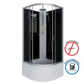 Душевая кабина Niagara Classic 90х90х210 NG-2508-14BKT высокий поддон, без гидромассажа, 25081434BKT