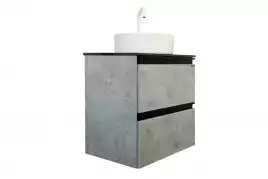 Тумба с умывальником Comforty Эдинбург 60-2 Бетон светлый, 00-00005701