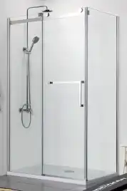 Душевой уголок Azario Vancouver 120х80х200 AZ-NKF1131 L 800 профиль Серебро, стекло Прозрачное