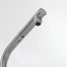 Смеситель для кухни AVS PureRiver 837-160-MS, Г-образный выдвижной излив, матовое серебро