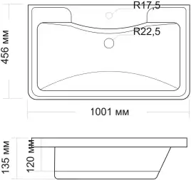 Тумба под раковину Grossman Адель 100 подвесная, белая глянцевая (1010001)