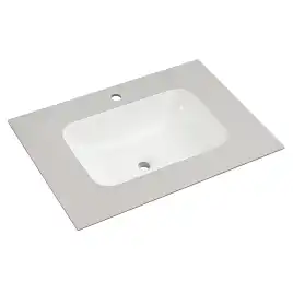 Раковина мебельная AVS Шарм 80x56 белая/серая