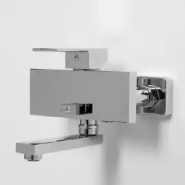 Смеситель для ванны WasserKRAFT Alme 1500 1501, однорычажный, с коротким изливом, Хром