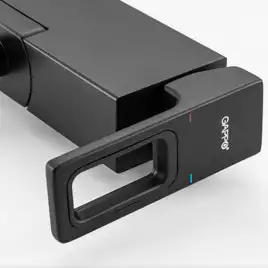 Смеситель для ванны Gappo G3217-6  с коротким изливом, Черный матовый