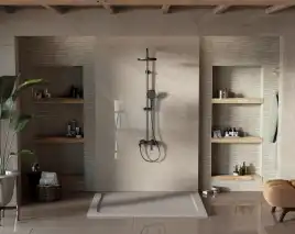 Душевая система  Vincea  VSFS-413MB VSFS-413MB для ванны с изливом, черный матовый