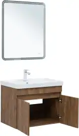 Тумба под раковину Aquanet Оптима 70 дуб рустикальный , 344796