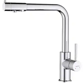 Смеситель для кухни Aquatek Европа AQ1386CR с подключением к фильтру с питьевой водой, Хром