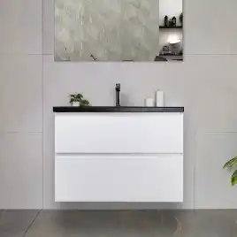 Тумба с раковиной AVS Гармония 80 белая, N821-07-800WG-01-810BM