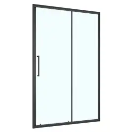 Душевая дверь Loranto 110 CS-AB03B-110, профиль черный матовый, стекло Прозрачное