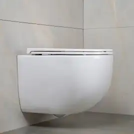 Унитаз подвесной AVS Спутник 801-0038-P-T2-GW безободковый, со смывом Торнадо, белый