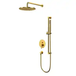 Душевая система для душа WHITECROSS Y gold YSET05GL, скрытого монтажа, Золото глянцевое
