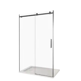 Душевая дверь Good Door Gelaxy WTW-150-C-B, ГЛ00028, профиль Черный, стекло Прозрачное