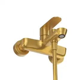 Смеситель для ванны и душа Cezares STYLUS-VD-BORO, Брашированное золото