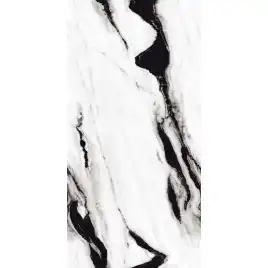 Керамогранит AVS Black Panda 60x120 полированный, белый