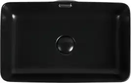 Раковина накладная Aquanet PERFECT-2-MB 48х31,5х14 прямоугольная, Черная матовая