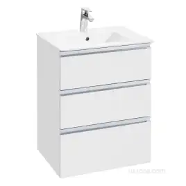 Тумбы под раковину Roca The Gap 60 A857404806 подвесная, цвет, Белый глянец