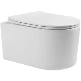 Подвесной унитаз Aquatek Мия AQ2004-00 безободковый, с сиденьем микролифт, Белый