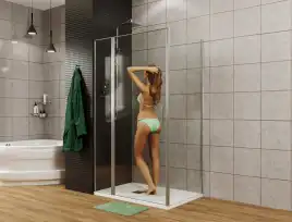 Душевой уголок Allen Brau Priority 120x90 3.31007.00 + 3.31016.00 хром