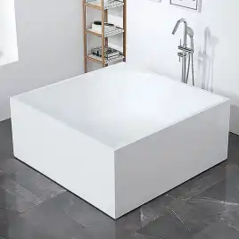 Акриловая ванна Abber 140х140 AB9337, отдельностоящая, Белая глянцевая