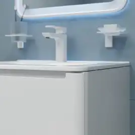 Тумба с раковиной IDDIS Edifice 60, подвесная, Белая, EDI60W0i95K