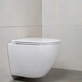 Унитаз подвесной AVS Метрополь 801-0044-P-T2-GW безободковый, со смывом Торнадо, белый