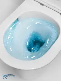 Унитаз-компакт BelBagno ACQUA-TOR BB2801CP-TOR/SC безободкового со смывом TORNADO