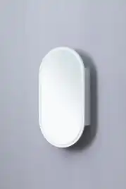 Зеркальный шкаф Aquanet Монте 50 белый, с LED подсветкой, 344787