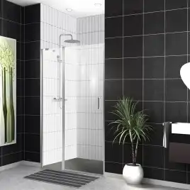 Душевая дверь BelBagno Uno 110 см, UNO-B-12-40+70-C-Cr, профиль Хром, стекло Прозрачное