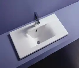 Умывальник CeramaLux YJ807-100 1050х465х165 Полувстраиваемая цвет Белый