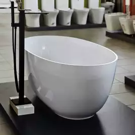 Ванна из литьевого мрамора  Aqua de Marco Caprice 160х80х60 Solid Perfection 1160WCAPR_SOL, Белая матовая
