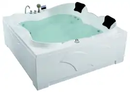 Акриловая ванна Gemy G9089 K R 187х187 с гидромассажем, правая