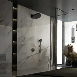 Душевая система  Vincea Inspire VSFW-3I22MT3MB VSFW-3I22MT3MB  с термостатом, встраиваемая, черный матовый