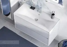 Тумба под раковину Aquaton Римини 100 1A232801RN010 подвесная цвет, белый глянец