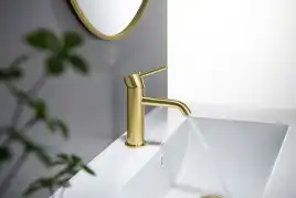 Смеситель для раковины Aquatek Европа AQ1310BG, Золото матовое