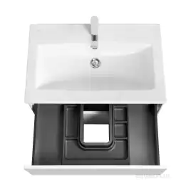 Тумба под раковину Aquaton Сохо 75 1A258101AJ010 подвесная цвет, белый глянец