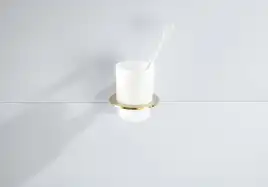 Стакан для ванной Aquatek Оберон AQ4204BG, Золото матовое