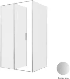 Душевой уголок Allen Brau Priority 120x100 3.31008.BA + 3.31020.BA серебро браш