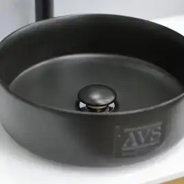 Раковина AVS Джули 36х36 черная матовая
