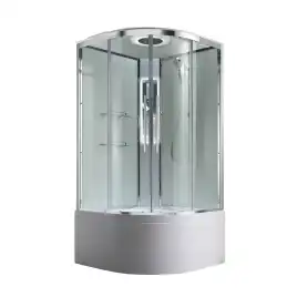 Душевая кабина AvaCan EM5090LEDT 90x90 см, высокий поддон, с крышей