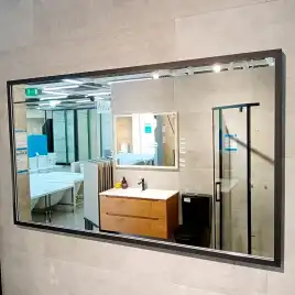 Зеркало с подсветкой AVS Мичиган 70x120 см, черное