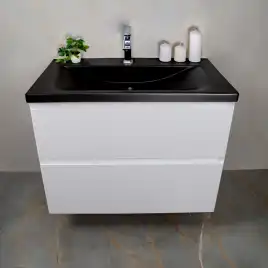 Тумба с раковиной AVS Гармония 80 белая, N821-07-800WG-01-810BM