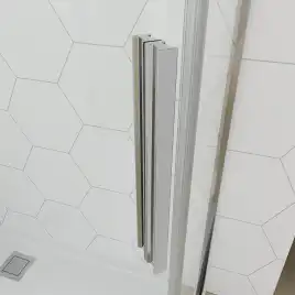 Душевой угол Veconi Ottimo P10 CH, 1000x1000x1900, хром, стекло матовое