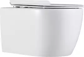 Унитаз подвесной Logan L1W с сидением Soft Close -SLIMSEAT, белый