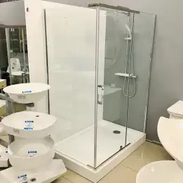 Душевой уголок AVS Фаворит 120x100 профиль хром, стекло прозрачное, 803-0025-195-1210-CR-T