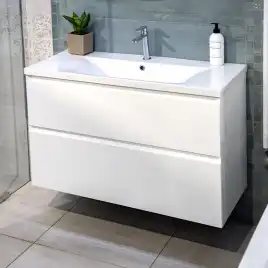 Тумба с раковиной AVS Гармония 100 белая, N821-07-1000WG-01-1010WG