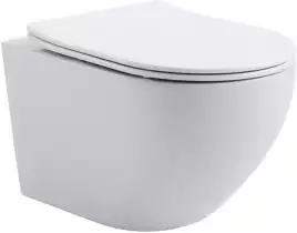 Унитаз подвесной Aquanet Rimless Cetus 2.0 W LX-1901, с сиденьем микролифт