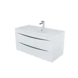 Тумба с раковиной IDDIS Cloud 100, подвесная, Белая, CLO10W1i95K