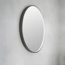 Зеркало с подсветкой AVS AZ 80 см, антипар, оружейная сталь