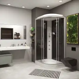 Душевая кабина Niagara Classic 120х80х215 NG-3512-14LG низкий поддон, с гидромассажем, 35121433LG